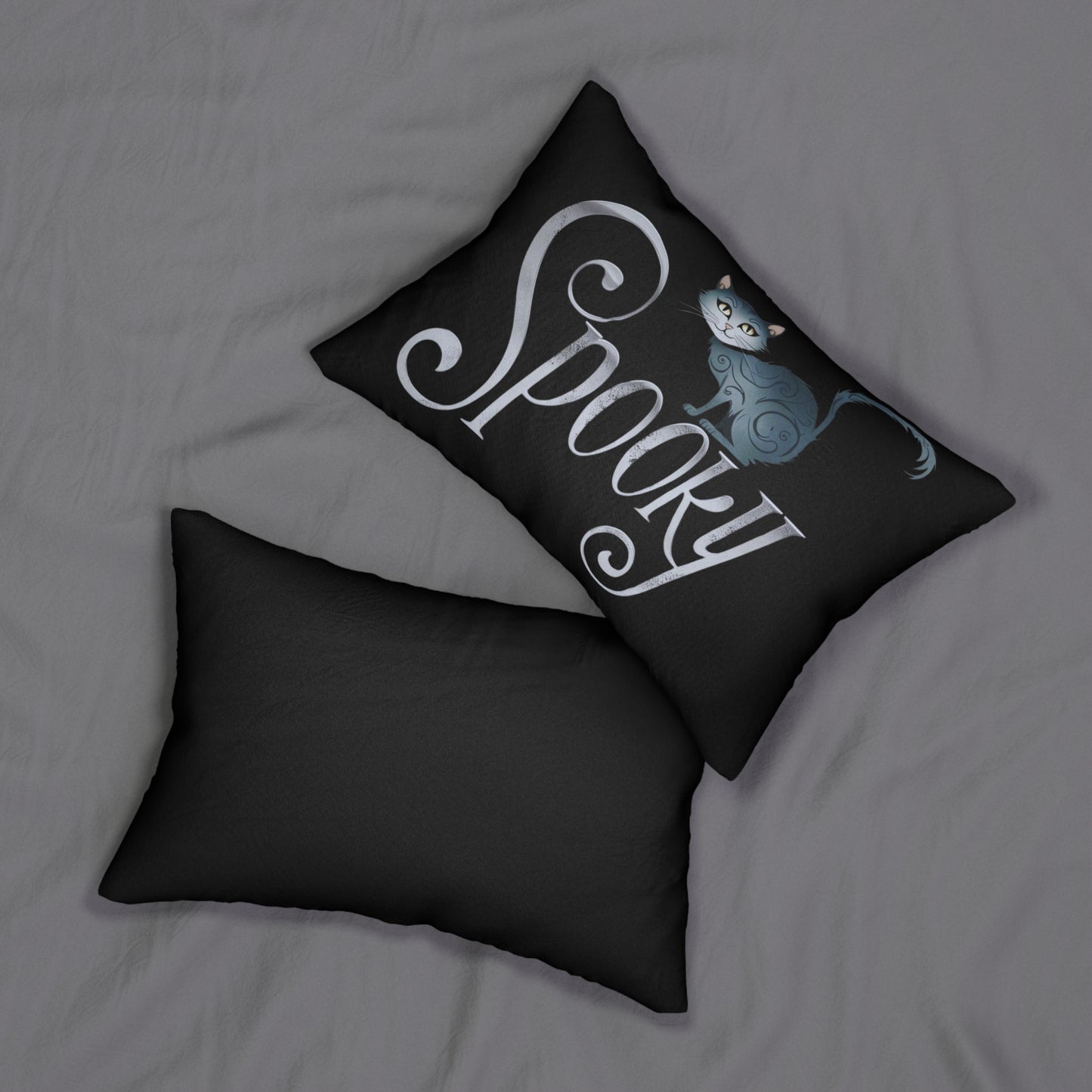 Spooky Cat Halloween Decorative Pillow