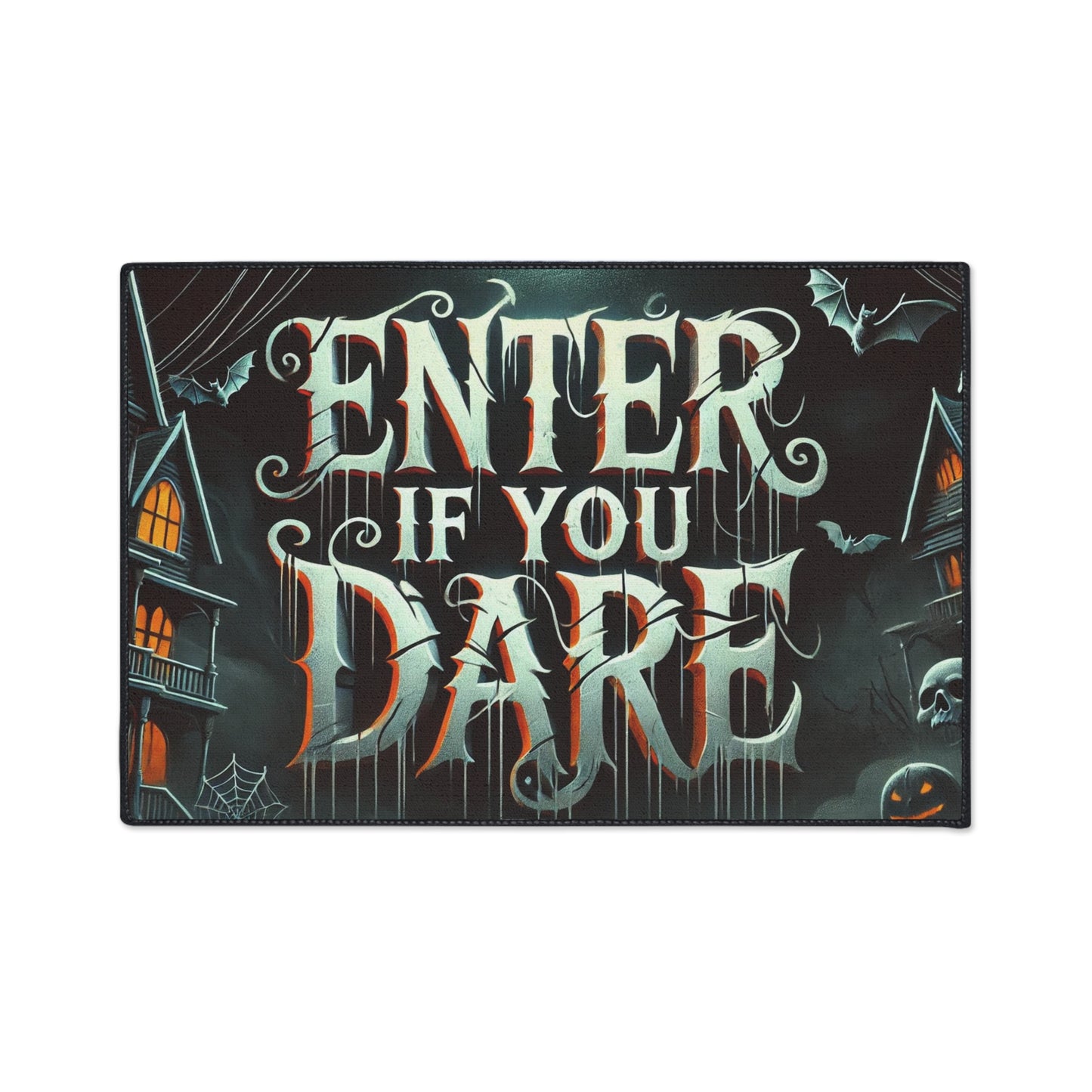 Enter If You Dare | Halloween Welcome Mat