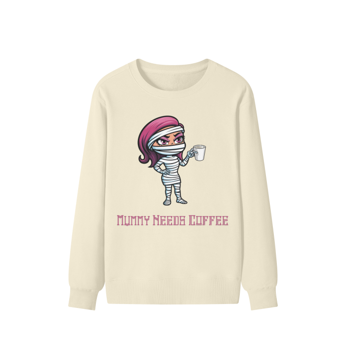 Mummy Needs Coffee Sweater| Funny Halloween Design