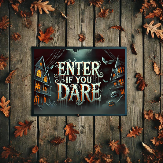 Enter If You Dare | Halloween Welcome Mat