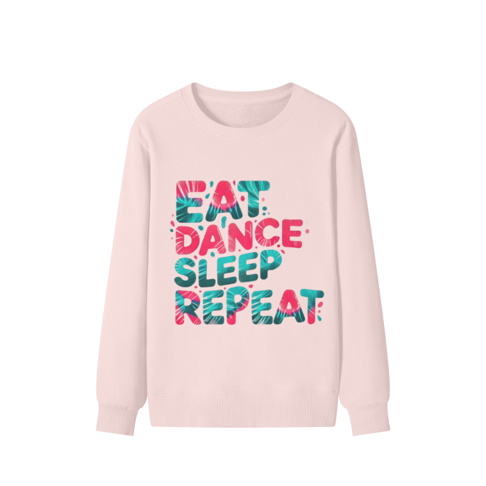 Eat, Dance, Sleep, Repeat T-Shirt | Colorful Tie-Dye Dancewear