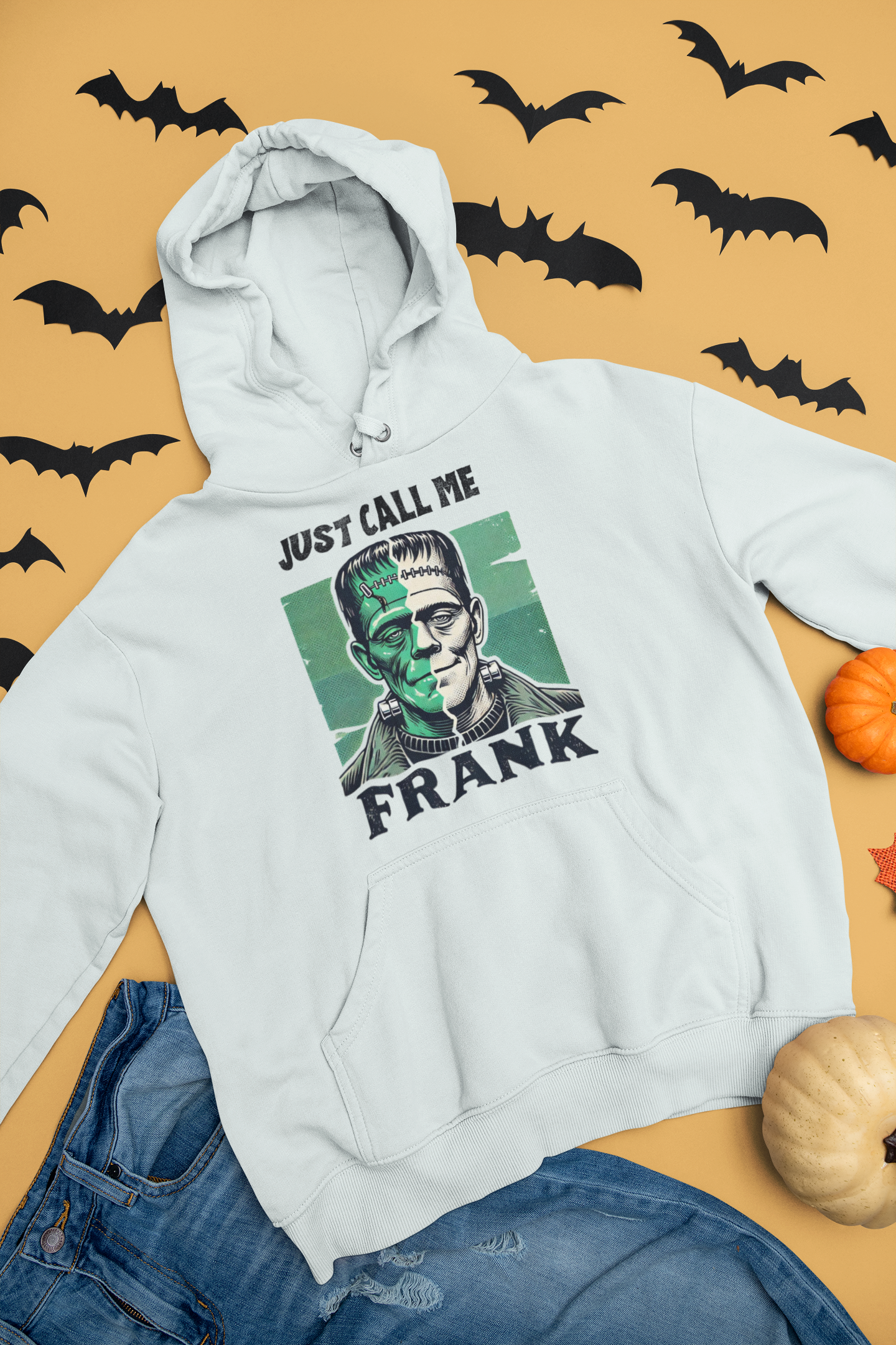 Just Call Me Frank Hoodie | Frankenstein-Inspired Halloween Hoodie